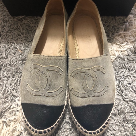 chanel espadrilles poshmark